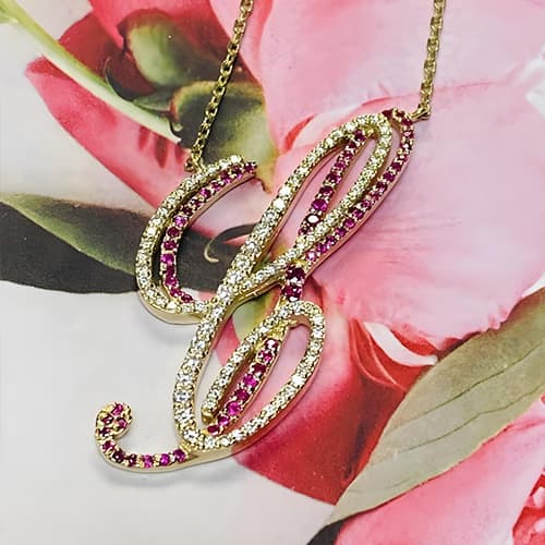 Elegant modern jewelry collection display