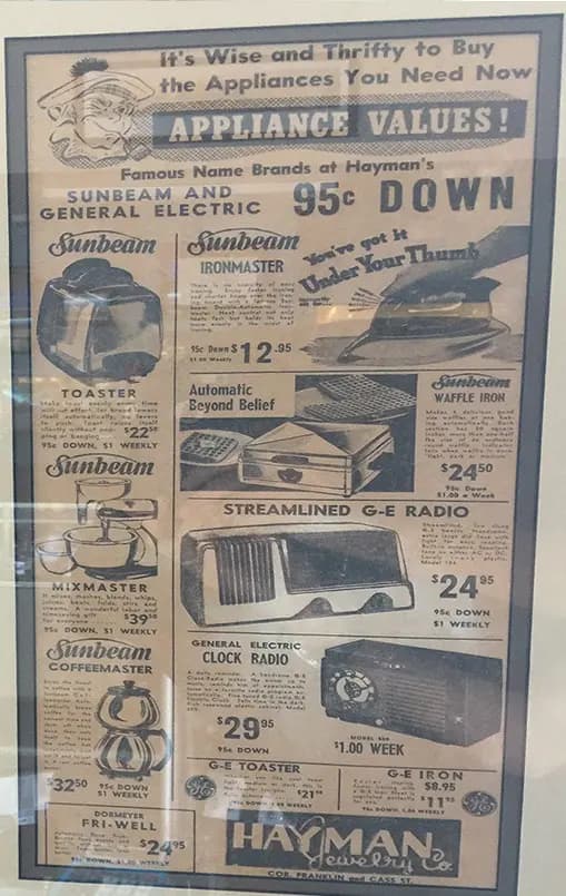 Historic Hayman Jewelry advertisement